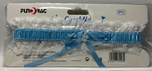 Combfix Kék-Fehér csipkés