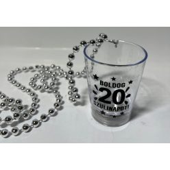   Party Pohár Nyaklánc Világítós Boldog Szülinapot! "20"
