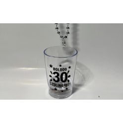   Party Pohár Nyaklánc Világítós Boldog Szülinapot! "30"