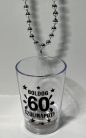 Party Pohár Nyaklánc Világítós Boldog Szülinapot! "60"