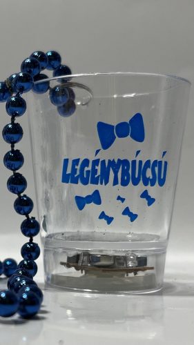 Party Pohár Nyaklánc Világítós Legénybúcsú