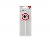 Sebességkorlátozó számgyertya 40