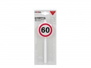 Sebességkorlátozó számgyertya 60