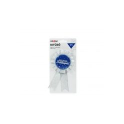 Party kitűző Boldog Szülinapot kék/ezüst 16cm