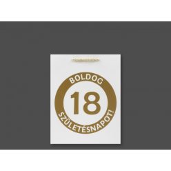 Ajándéktasak Boldog 18. Születésnapot közép