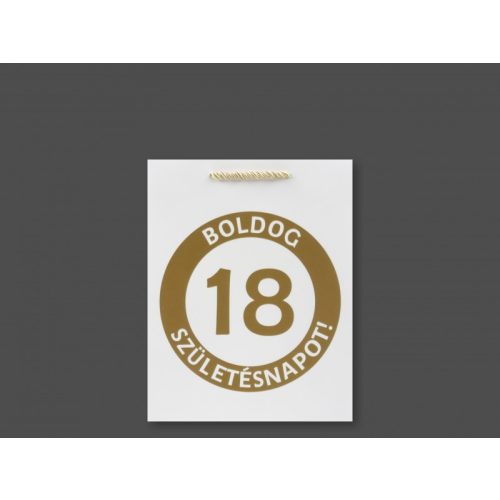Ajándéktasak Boldog 18. Születésnapot közép