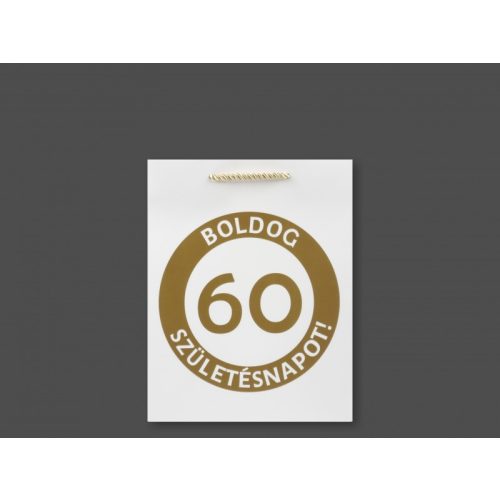 Ajándéktasak Boldog 60. Születésnapot közép