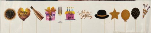 FOTÓKELLÉK  SZETT "Happy Birtday"12db-os
