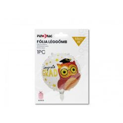 Lufi fólia Congrats Grad bagoly 53cm 
