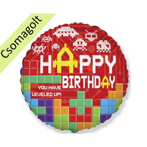 18 inch-es TETRIS FÓLIA LUFI SZÜLETÉSNAPRA 