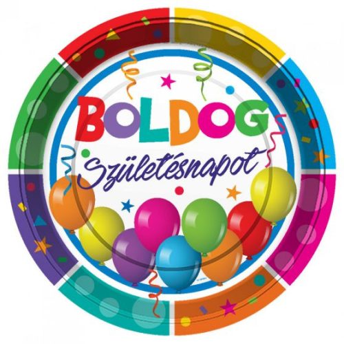 PARTI TÁNYÉR, "BOLDOG SZÜLETÉSNAPOT",-LUFIS