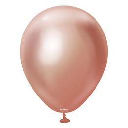 5 inch-es Kalisan Chrome Rosegold - Rózsaarany Kerek Lufi