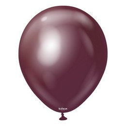 12 inch-es Kalisan Chrome Burgundy - Bordó Kerek Lufi