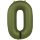 34 inch-es 0 Matt Zöld - Olive Green Számos Super Shape Fólia Lufi