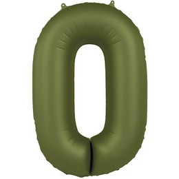 34 inch-es 0 Matt Zöld - Olive Green Számos Super Shape Fólia Lufi