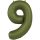 34 inch-es 9 Matt Zöld - Olive Green Számos Super Shape Fólia Lufi