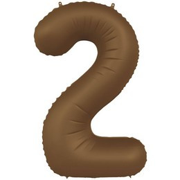 34 inch-es 2 Matt Barna - Chocolate Brown Számos Super Shape Fólia Lufi