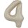 34 inch-es 4 Matt Krémfehér - Creamy Latte Számos Super Shape Fólia Lufi