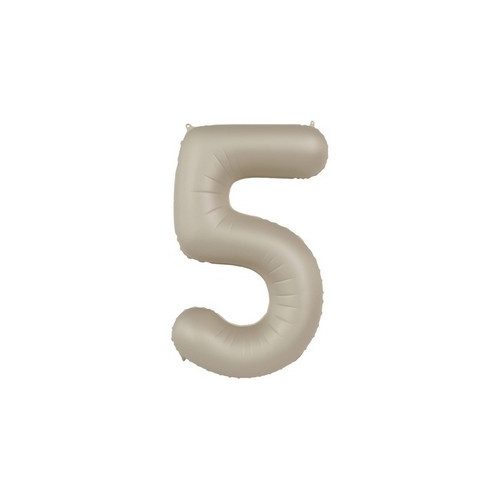 34 inch-es 5 Matt Krémfehér - Creamy Latte Számos Super Shape Fólia Lufi