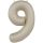 34 inch-es 9 Matt Krémfehér - Creamy Latte Számos Super Shape Fólia Lufi
