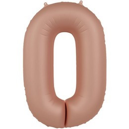 34 inch-es 0 Matt Púderrózsaszín - Vintage Rose Számos Super Shape Fólia Lufi