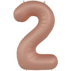   34 inch-es 2 Matt Púderrózsaszín - Vintage Rose Számos Super Shape Fólia Lufi