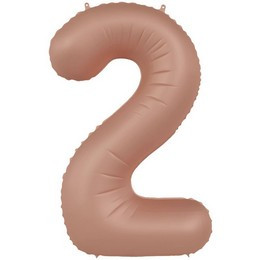 34 inch-es 2 Matt Púderrózsaszín - Vintage Rose Számos Super Shape Fólia Lufi
