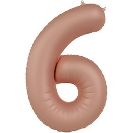 34 inch-es 6 Matt Púderrózsaszín - Vintage Rose Számos Super Shape Fólia Lufi