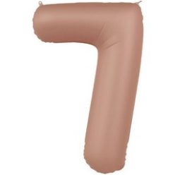   34 inch-es 7 Matt Púderrózsaszín - Vintage Rose Számos Super Shape Fólia Lufi