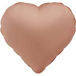 18 inch-es Púderrózsaszín - Vintage Rose Szív Fólia Lufi