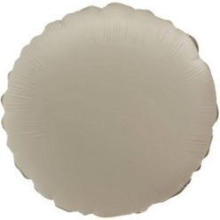 18 inch-es Matt Krémfehér - Creamy Latte Kerek Fólia Lufi