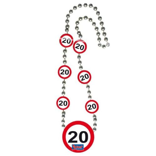 20-as Számos Sebességkorlátozó Szülinapi Parti Nyaklánc