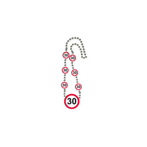 30-as Sebességkorlátozó Számos Szülinapi Parti Nyaklánc