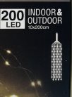 Égő Ledes 200led 10*200cm meleg fehér 220V IP44
