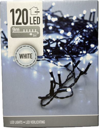 Égő Ledes 120led 9m  hideg fehér 220V IP44 