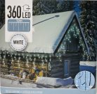 Égő Ledes 360led 12m jégcsap hideg fehér 220V IP44 