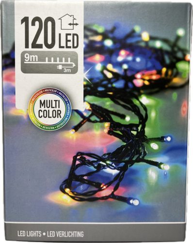 Égő Ledes 120led 9m  szines  220V IP44 