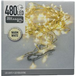 Égő Ledes 480led 36m meleg fehér 220V IP44