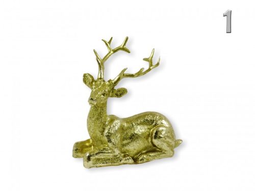 Szarvas figura arany 10cm 