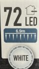 Jégcsap 72 led hideg fehér, 8 funkció, időzítő  6,9m (20/30cm jégcsapok 9db)