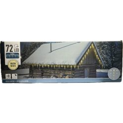   Jégcsap 72 led meleg fehér, 8 funkció, időzítő  6,9m (20/30cm jégcsapok 9db)