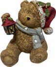 Karácsonyi maci figura10,5cm