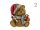 Karácsonyi maci figura 14cm 