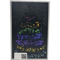   Led fényfüzér vízesés effekt  időzítő funkcióval 800led szines 1,6m