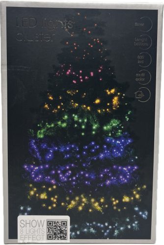 Led fényfüzér vízesés effekt  időzítő funkcióval 800led szines 1,6m