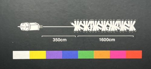 Led fényfüzér vízesés effekt  időzítő funkcióval 800led szines 1,6m