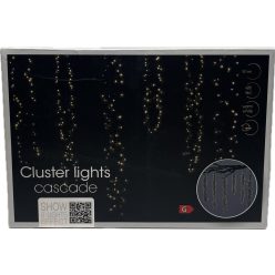   Led fényfüzér kaszkád szerkezet 6*80led meleg fehér 8 funkció+időzítő