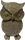 Karácsonyi Bagoly figura arany 12cm