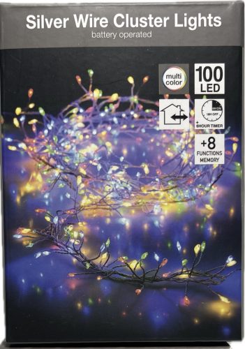 Égő Ledes 100led 100cm  szines elemes 8 funkció