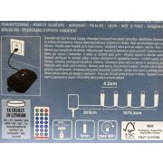 Égő Ledes 240led 18m meleg fehér Solar+USB töltő+távirányító 13 funkció
